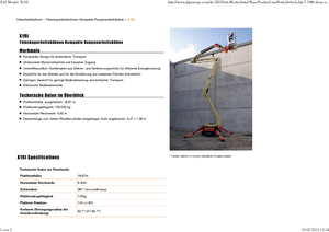 Piattaforme aeree articolate cingolate JLG X19J