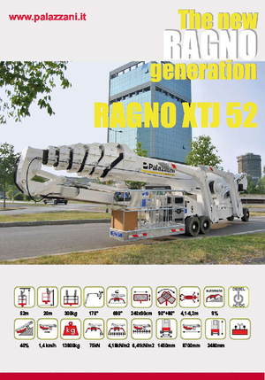 Piattaforme aeree telescopiche cingolate Palazzani XTJ 52+ C