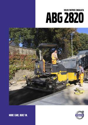 Finitrici stradali cingolate Volvo ABG2820