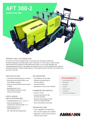 Finitrici stradali cingolate Ammann AFT 300-2