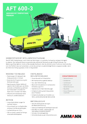 Finitrici stradali cingolate Ammann AFT 600-3