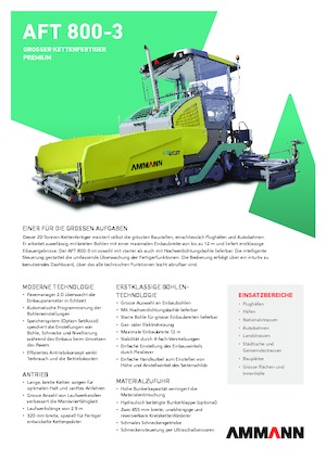 Finitrici stradali cingolate Ammann AFT 800-3