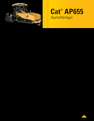 Finitrici stradali cingolate Caterpillar AP655