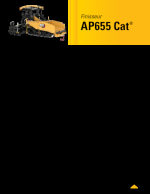Finitrici stradali cingolate Caterpillar AP655