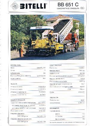 Finitrici stradali cingolate Bitelli BB 651 C-RB 4650 VB