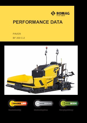 Finitrici stradali cingolate Bomag BF 200 C 2 S 200