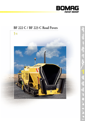 Finitrici stradali cingolate Bomag BF 223 C