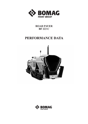 Finitrici stradali cingolate Bomag BF 223 C