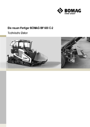 Finitrici stradali cingolate Bomag BF 600 C 2 S 500