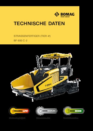 Finitrici stradali cingolate Bomag BF 600 C 2 S 600