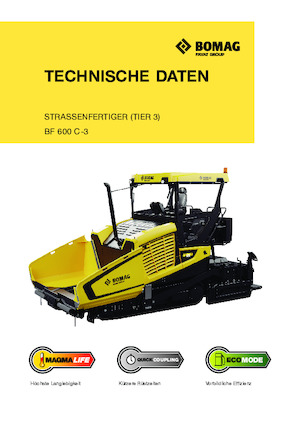 Finitrici stradali cingolate Bomag BF 600 C 3 S 600