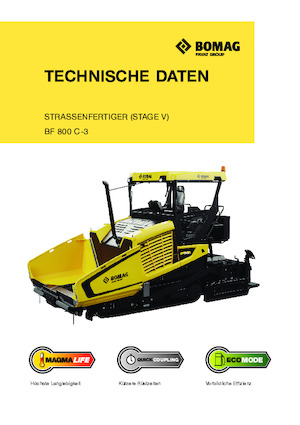 Finitrici stradali cingolate Bomag BF 800 C 3 S 500