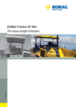 Finitrici stradali cingolate Bomag BF 800 C S 600