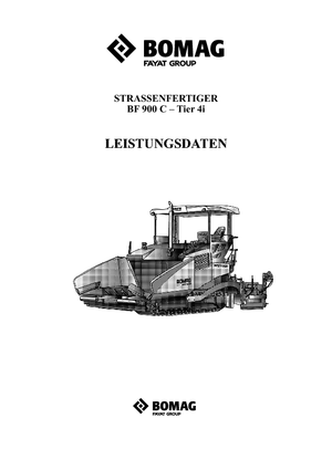 Finitrici stradali cingolate Bomag BF 900 C S 600