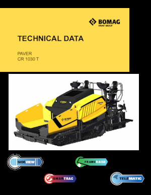 Finitrici stradali cingolate Bomag CR 1030 T
