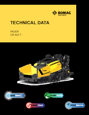 Finitrici stradali cingolate Bomag CR 820 T