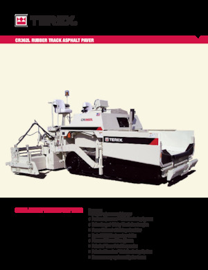 Finitrici stradali cingolate Terex CR362L