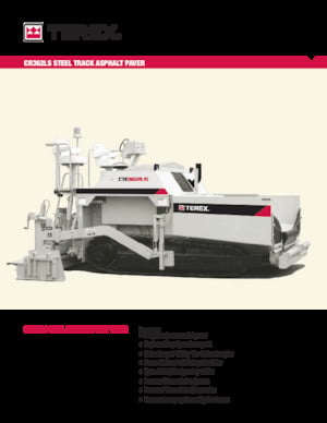 Finitrici stradali cingolate Terex CR362LS