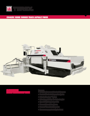 Finitrici stradali cingolate Terex CR462RX