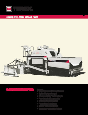 Finitrici stradali cingolate Terex CR462S