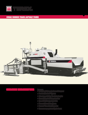 Finitrici stradali cingolate Terex CR562