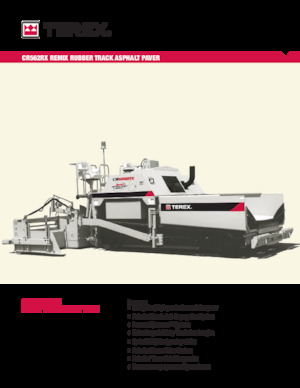 Finitrici stradali cingolate Terex CR562RX