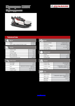 Finitrici stradali cingolate Dynapac D25T