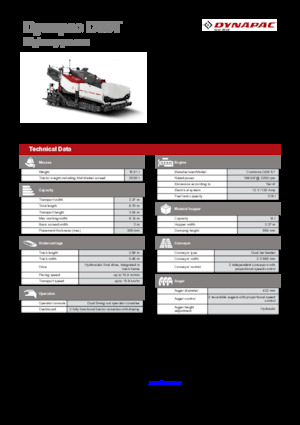 Finitrici stradali cingolate Dynapac D30T
