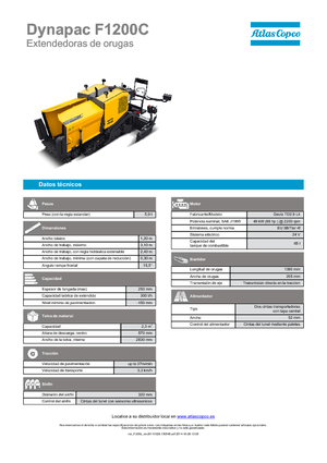 Finitrici stradali cingolate Dynapac F 1200 C