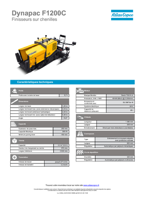 Finitrici stradali cingolate Dynapac F 1200 C