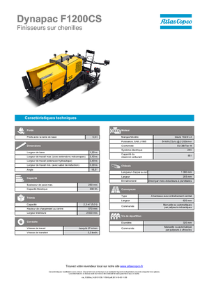 Finitrici stradali cingolate Dynapac F 1200 CS