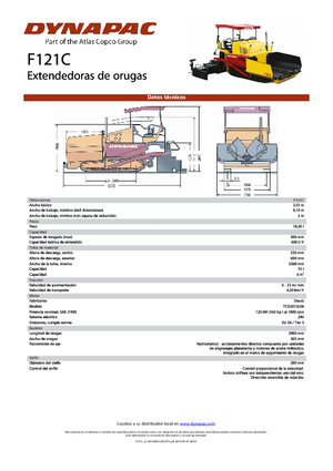 Finitrici stradali cingolate Dynapac F 121 C