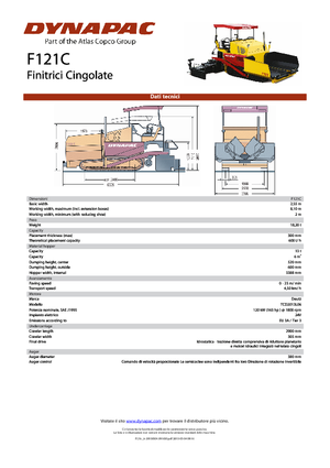 Finitrici stradali cingolate Dynapac F 121 C