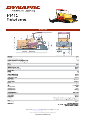 Finitrici stradali cingolate Dynapac F 141 C