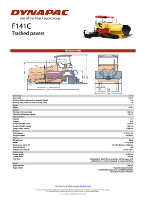 Finitrici stradali cingolate Dynapac F 141 C