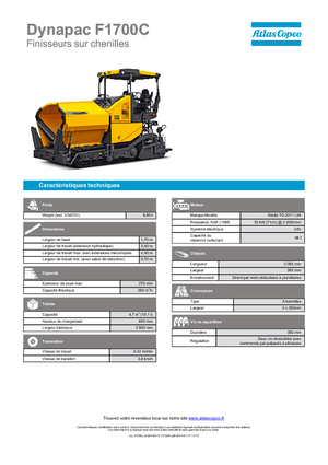 Finitrici stradali cingolate Dynapac F 1700 C