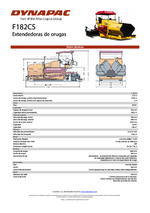 Finitrici stradali cingolate Dynapac F 182 CS