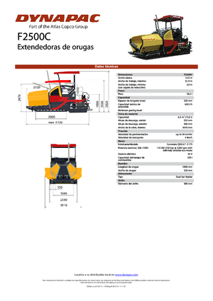 Finitrici stradali cingolate Dynapac F 2500 C