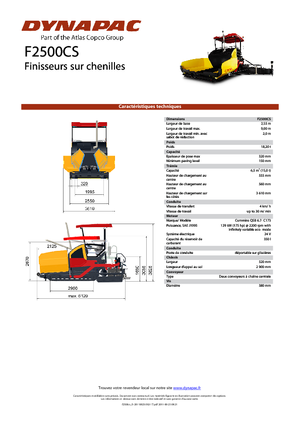 Finitrici stradali cingolate Dynapac F 2500 CS