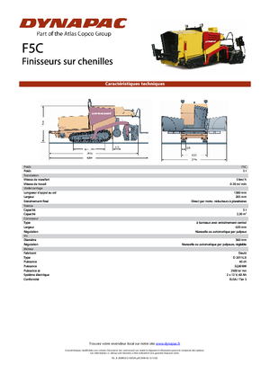 Finitrici stradali cingolate Dynapac F 5 C