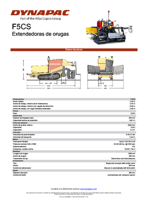 Finitrici stradali cingolate Dynapac F 5 CS