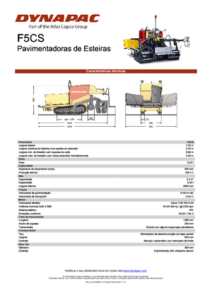 Finitrici stradali cingolate Dynapac F 5 CS