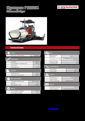 Finitrici stradali cingolate Dynapac F2500C