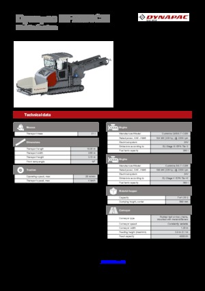 Finitrici stradali cingolate Dynapac MF2500CM