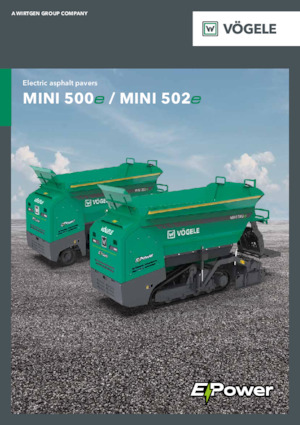 Finitrici stradali cingolate Vögele MINI 500e