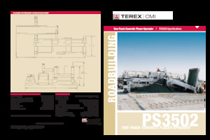 Finitrici stradali cingolate Terex PS3502