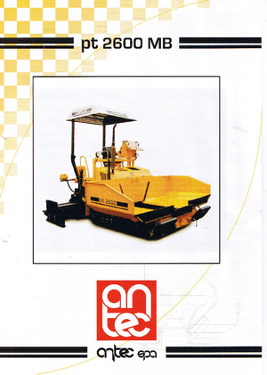 Finitrici stradali cingolate Antec PT 2600 MB
