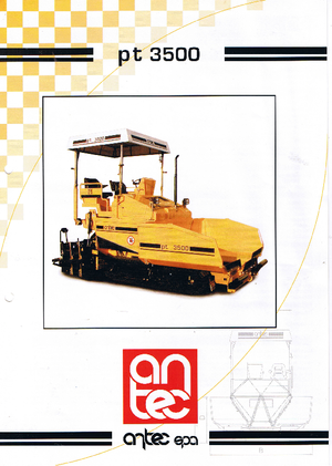 Finitrici stradali cingolate Antec PT 3500