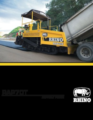 Finitrici stradali cingolate RHINO RAP70T