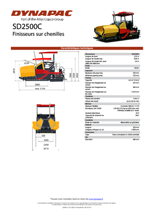 Finitrici stradali cingolate Dynapac SD 2500 C